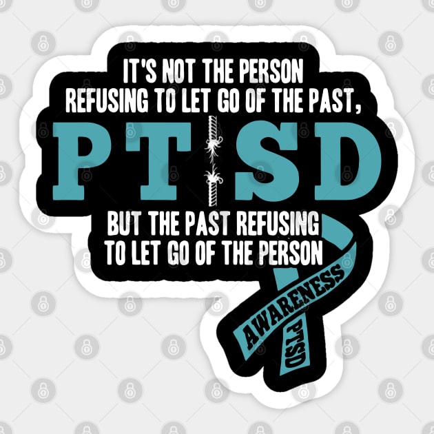 PTSD Sticker by Rooscsbresundae